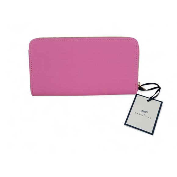 Dabney Lee Strawberry Print Pink Zip Wallet NWT Faux Leather‎ Clutch - Picture 3 of 7